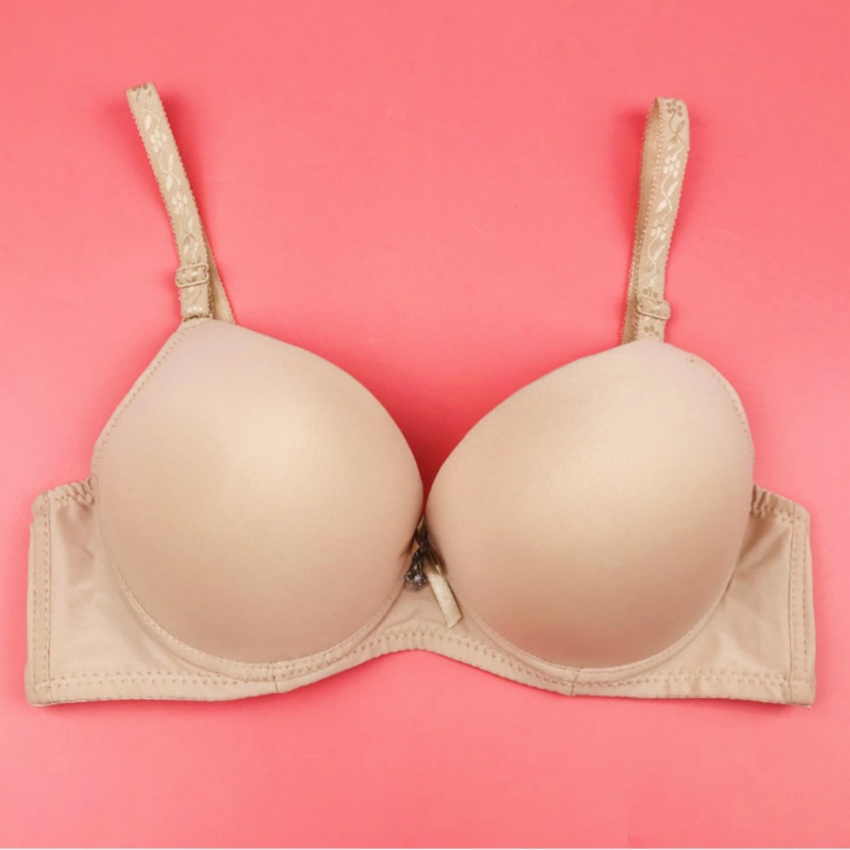 Womens Push Up Bra Underwire Basic Everyday Classic Soft Padded Smooth Bras